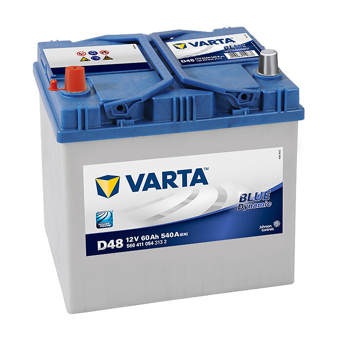 Автомобильный аккумулятор VARTA Blue Dynamic D48 (560 411 054) 232х173х225