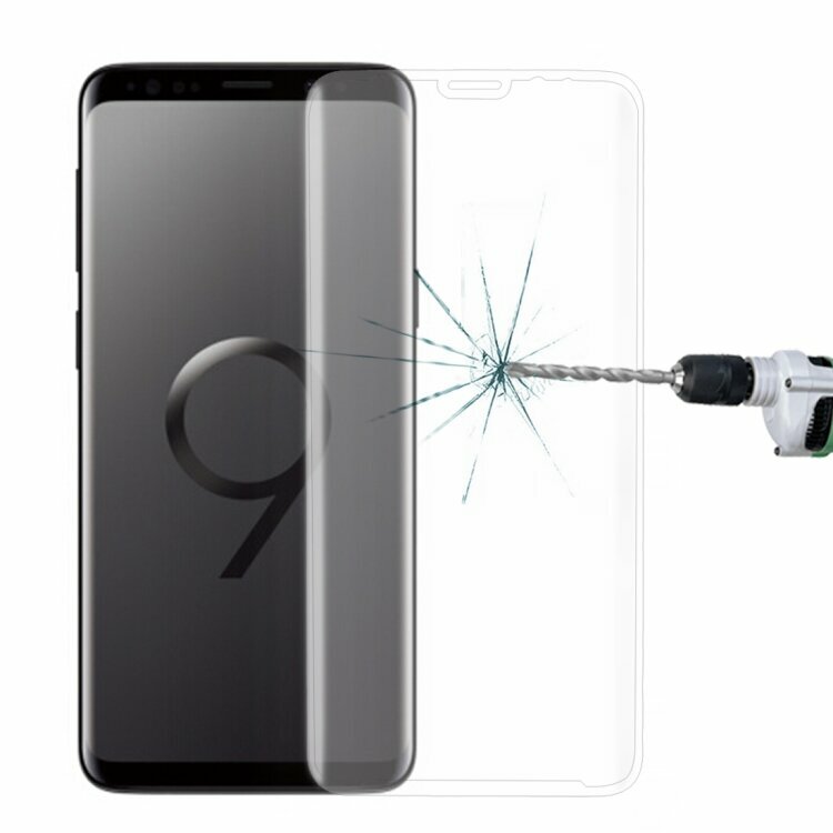 фото 3D стекло для Samsung Galaxy S9 Plus / S9+ с покрытием Anti-scratch HD прозрачное (Transparent)