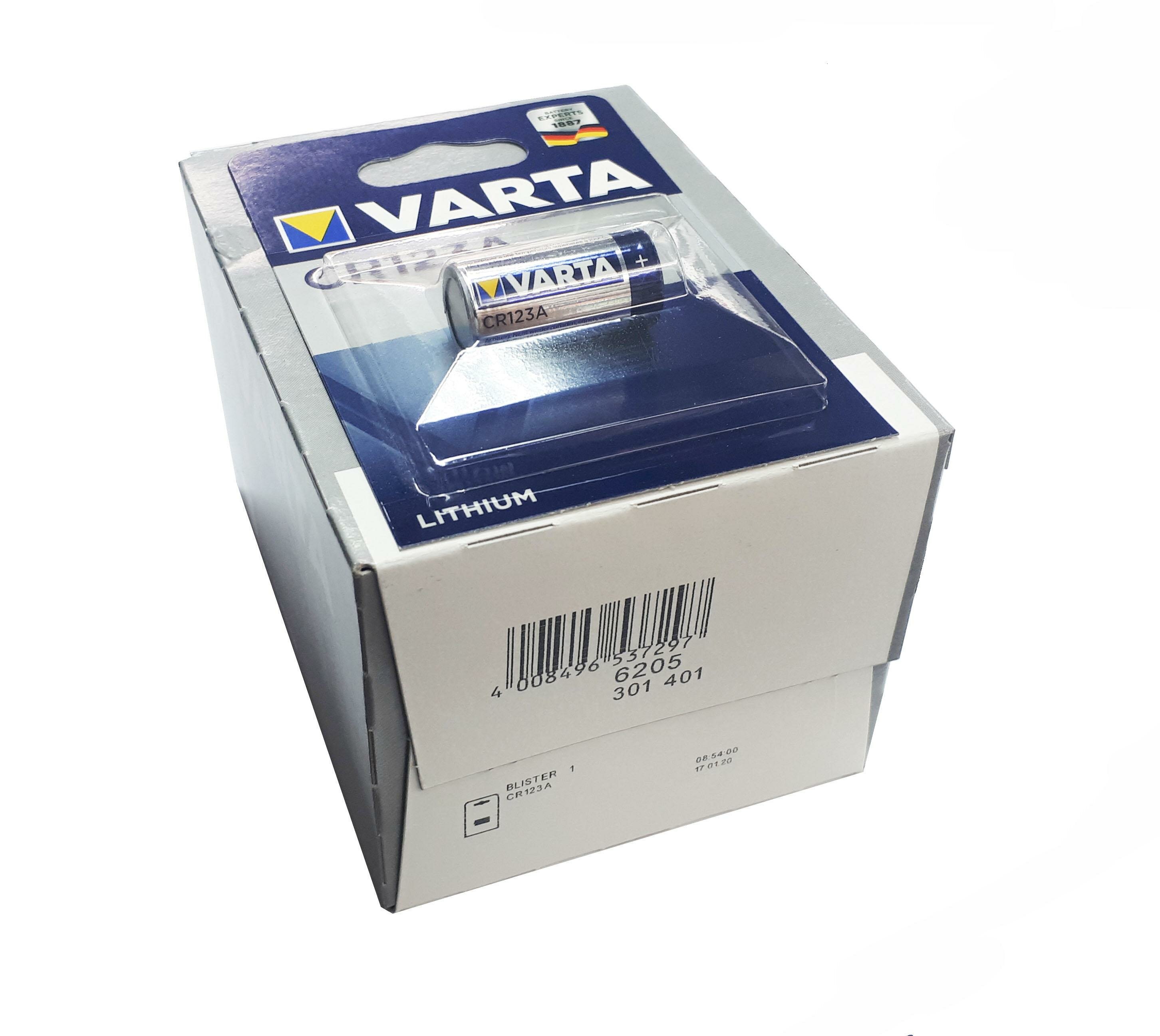 Батарейка Varta CR123A Lithium 3V BOX10 , 10шт.