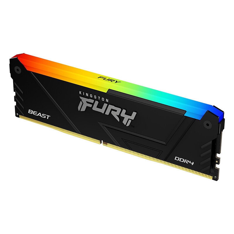 Модуль памяти DDR4 16Gb Kingston 3200 Fury Beast RGB KF432C16BB2A/16