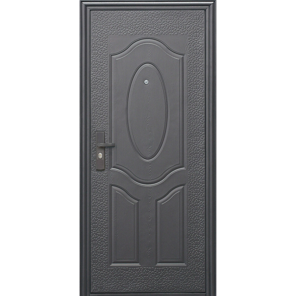 Дверь входная Е40М правая коричневый - коричневый 960х2050 мм - фотография № 2