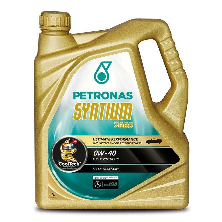 Масло моторное синтетическое Petronas SYNTIUM 7000 0W40, 4л (арт. 18384019) PET-0W40-7000-4L