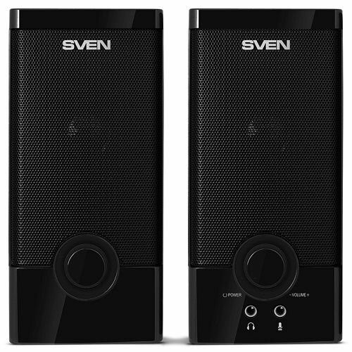 Компьютерная акустика 2.0 Sven SPS-603 SV-015183 6 Вт, 5V USB, дерево (MDF), Black