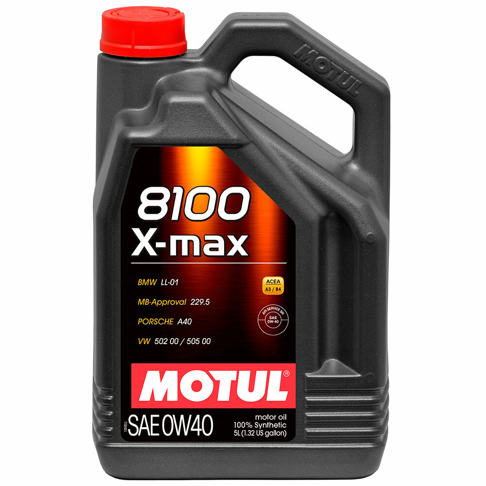 Масло моторное Motul 8100 X-MAX 0W40 (5л) (арт. 104533) MOTUL-8100X-MAX-5L