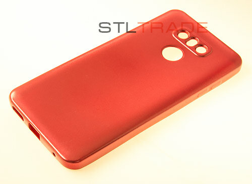 фото Силиконовый чехол TPU Case Металлик для LG G6 красный
