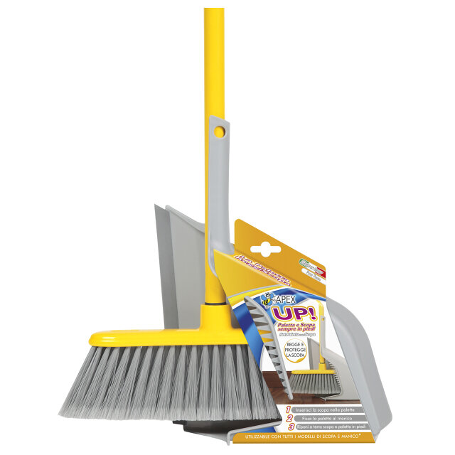 фото Набор для уборки fratelli: совок + швабра fratelli пластик, сталь