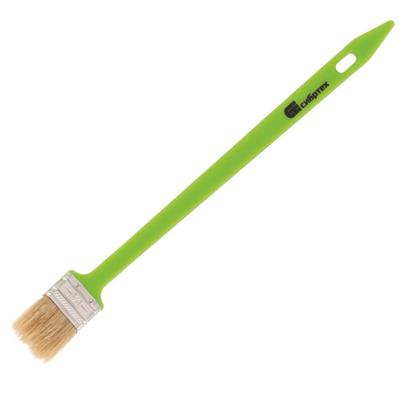 фото Кисть радиаторная 36 мм (1,5) натур. щетина пластик. ручка Сибртех 83856, 3 штуки