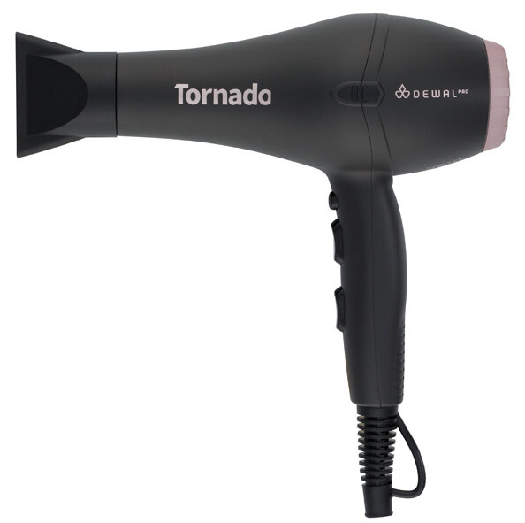 Фен для волос Dewal Pro Tornado 03-8010 Grey 2 насадки, серый 3 м. 2300 Ватт