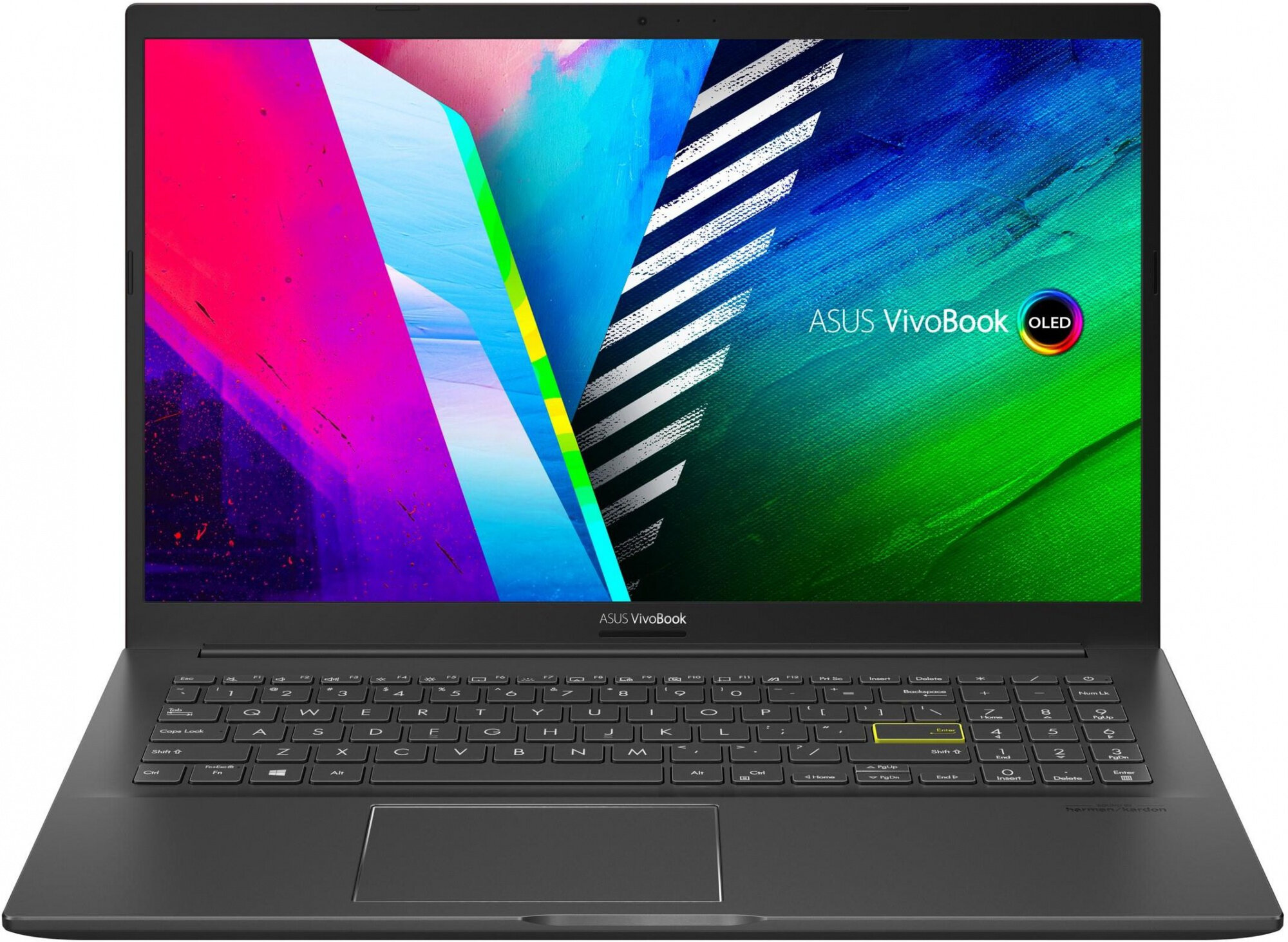 ASUS Ноутбук Asus VivoBook 15 OLED K513EA-L11950 Core i5 1135G7 16Gb SSD512Gb Intel Iris Xe graphics 15.6" OLED FHD (1920x1080) noOS black WiFi BT Cam (90NB0SG1-M30650) 90NB0SG1-M30650