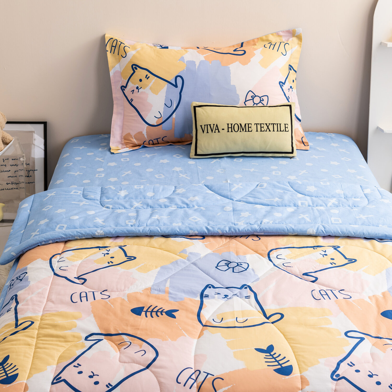 Комплект постельного белья Сатин с Одеялом Young 100% хлопок OBK002 - фотография № 2