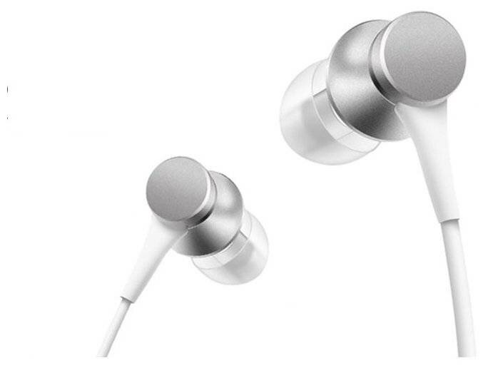 наушники вкладыши Xiaomi Mi In-Ear Headphones Basic серебристый