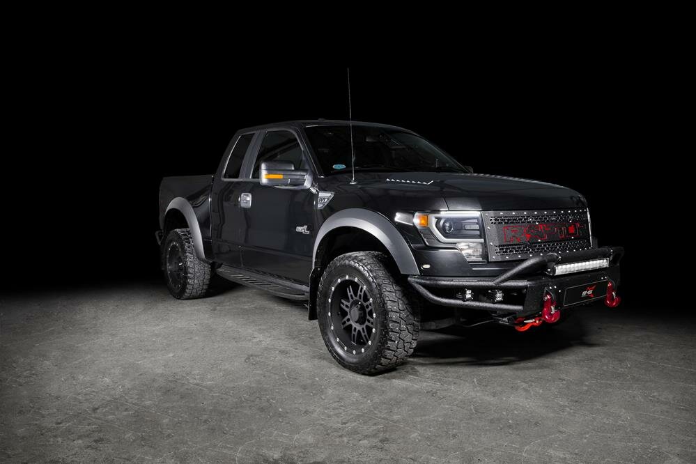 Бампер силовой передний BMS ALFA для Форд F-150 Раптор 2009-2014 — фото 2