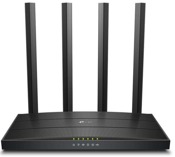 Wi-Fi роутер TP-LINK ARCHER C6U 802.11abgnac 1167Mbps 2.4 ГГц 5 ГГц 4xLAN черный