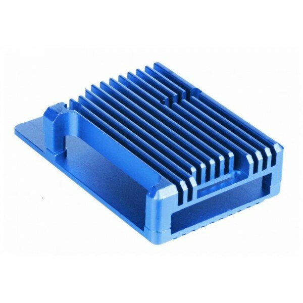 Корпус Qumo Aluminum case without fan, Raspberry Pi 4, blue(RS003)