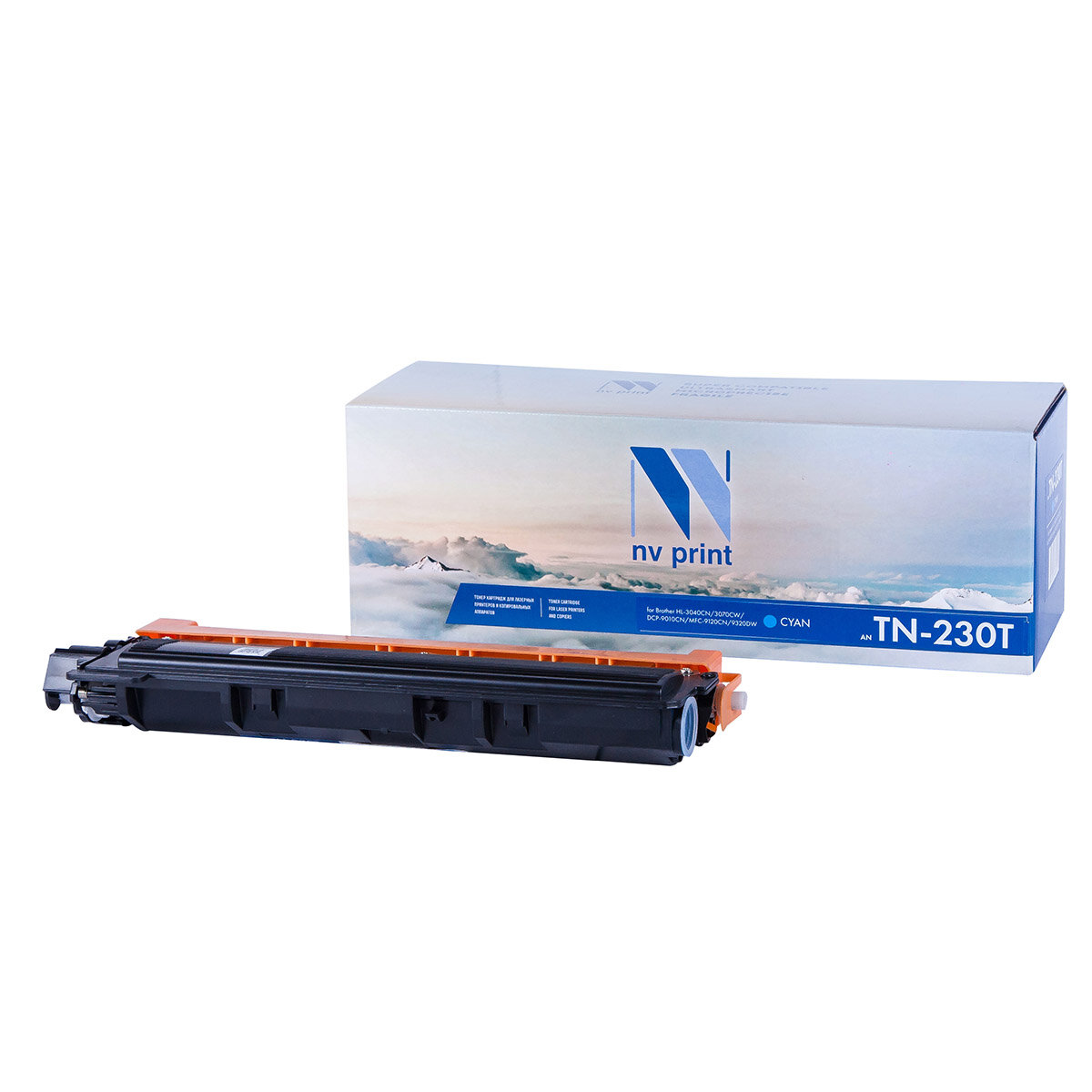 Совместимый картридж NV Print NV-TN-230T Cyan (NV-TN230TC) для Brother HL-3040CN, 3070CW, DCP-9010CN, MFC-9120CN, 9320DW