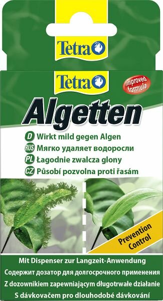 Tetra Средство Tetra Algetten против водорослей на объем 120 л, 12 таблеток