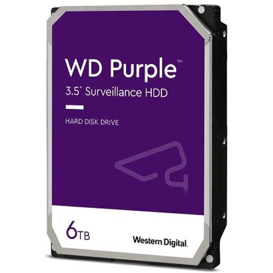 Жесткий диск WESTERN DIGITAL 3.5" 6.0Tb SATA III, 128 Mb, 5400rpm WD Purple (WD62PURX)