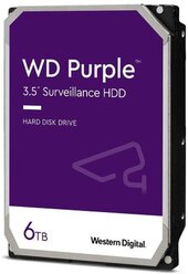 Жесткий диск WESTERN DIGITAL 3.5" 6.0Tb SATA III, 128 Mb, 5400rpm WD Purple (WD62PURX)