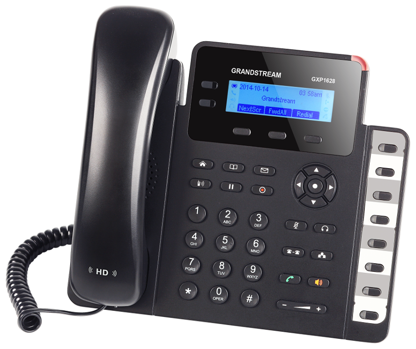 ABC VoIP-телефон Grandstream GXP-1628, с БП (LAN, PoE)