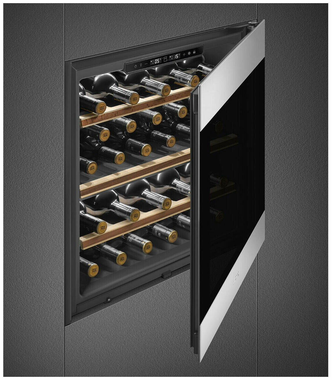 Встраиваемый винный шкаф Smeg CVI329X3 - фотография № 3