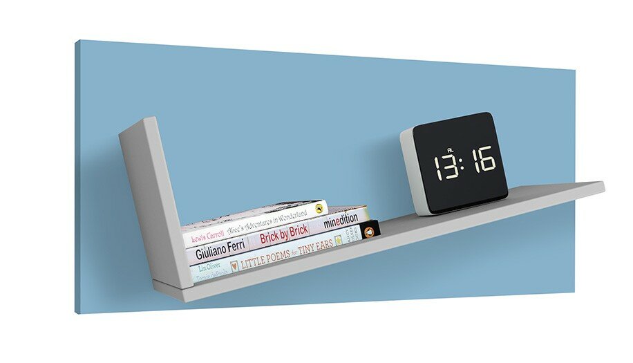 фото Полка Polini kids Mirum 5Y 800, серый-голубой