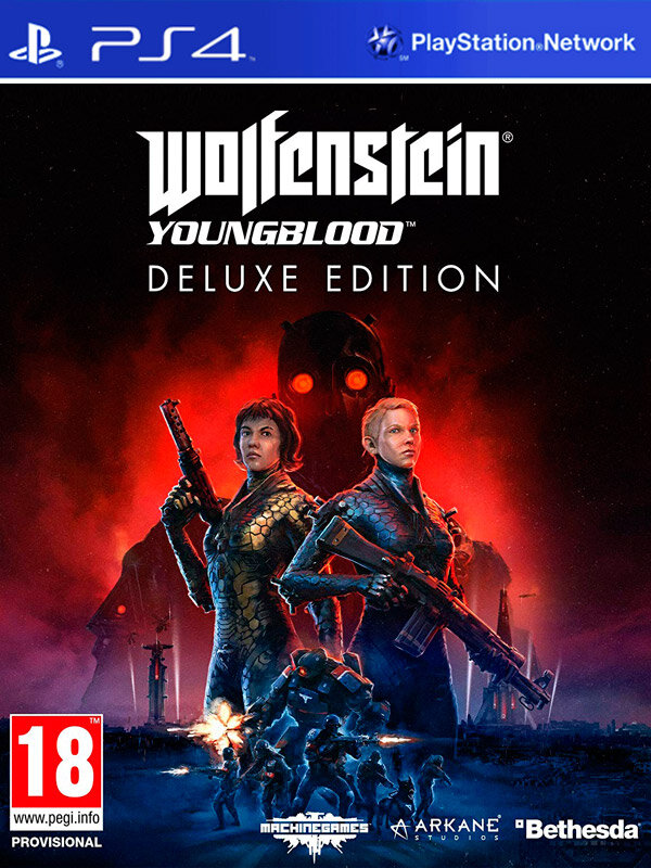 PlayStation Игра Wolfenstein: Youngblood. Deluxe Edition (русские субтитры) (PS4)