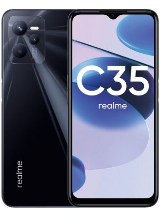 Мобильный телефон Realme C35 4/128 ГБ, черный