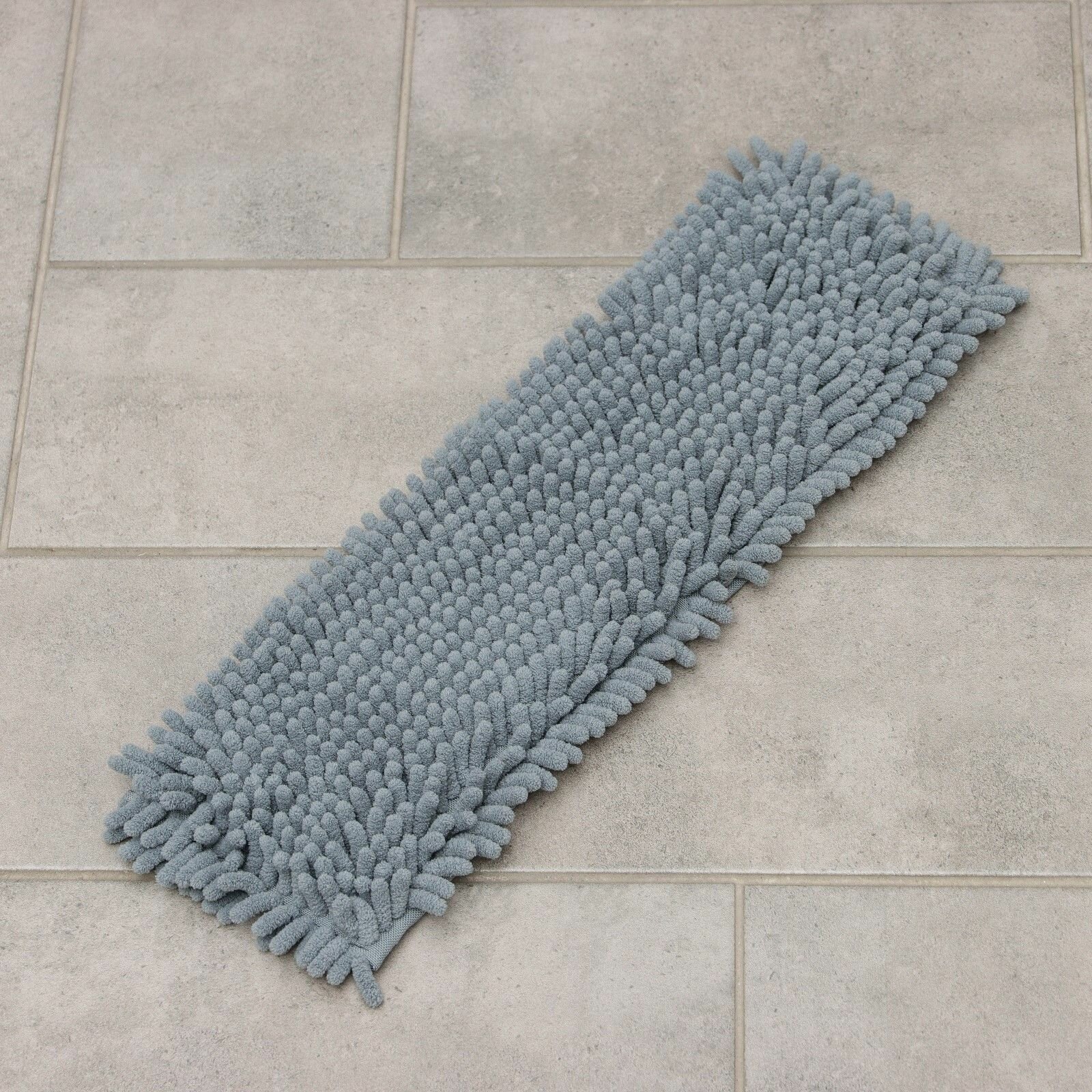 фото Серая насадка из микрофибры для плоской швабры Raccoon (41х12 см)