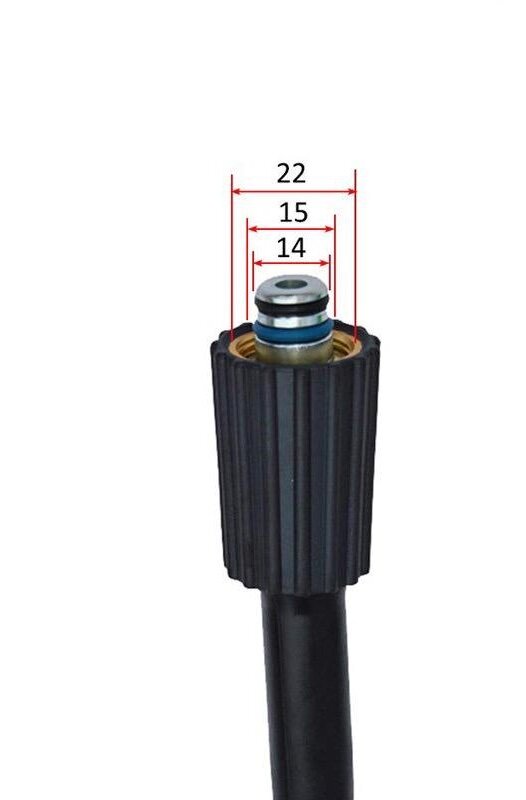 Комплект для мойки высокго давления (пистолет+трубка +шланг 10 метров), универсальный комплект для моек с диаметром 14 и 15мм внутр.диаметр - фотография № 5