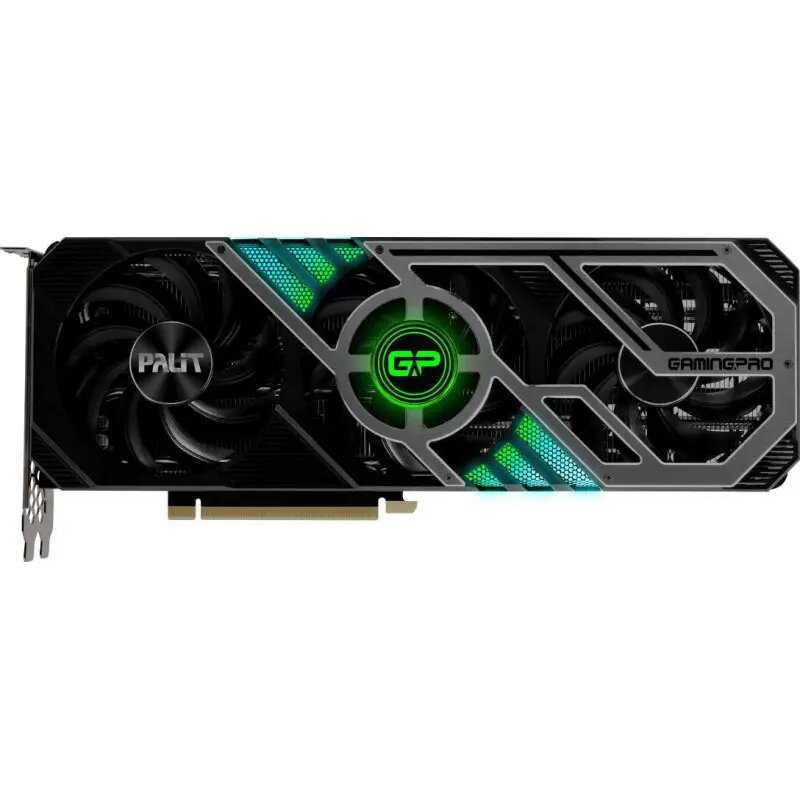 Видеокарта Palit PCI-E 4.0 PA-RTX3080 GAMINGPRO 10G V1 LHR NVIDIA GeForce RTX 3080 10240Mb 320 GDDR6X 1440/19000/HDMIx1/DPx3/HDCP Ret (NED3080019IA-132AA)