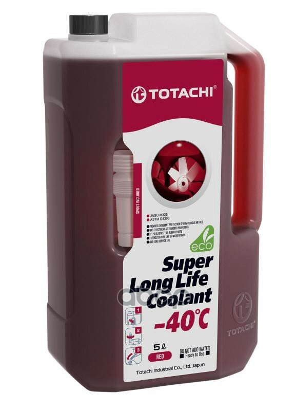 Жидкость Охлаждающая Низкозамерзающая Totachi Super Long Life Coolant Red -40C 5Л TOTACHI арт. 41805