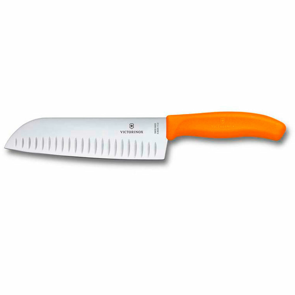 Нож кухонный Victorinox Santoku SwissClassic оранжевый 17 см 6.8526.17L9B