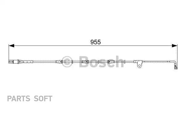 BOSCH 1987473028 Датчик износа дисковых тормозных колодок 1шт