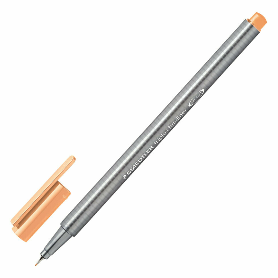 Капиллярная ручка "Triplus" (0.3 мм, цвет светло-оранжевый) (334-43) Staedtler - фото №1