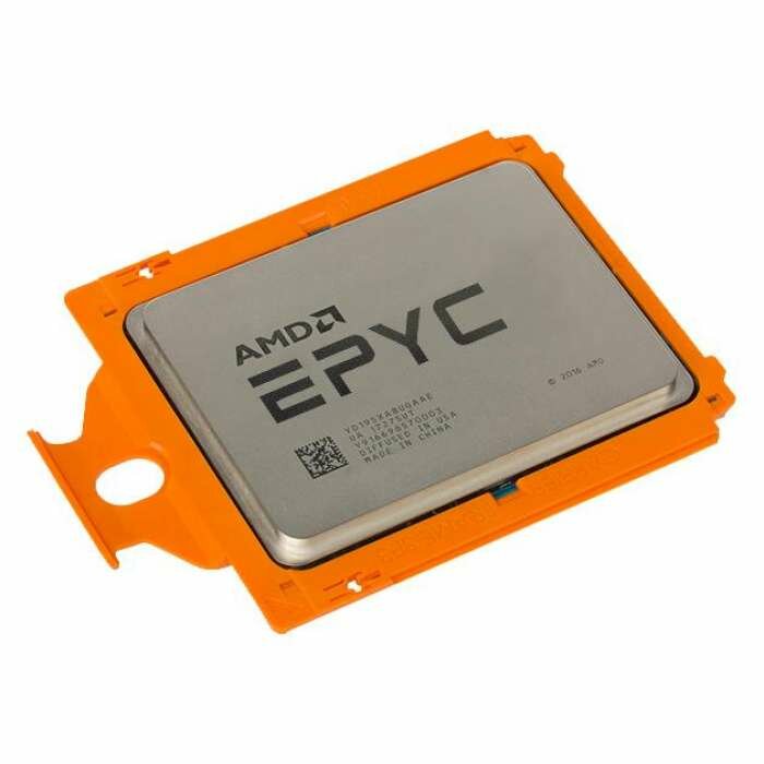 CPU AMD EPYC 7502P, 1P (2.5GHz up to 3.35Hz/128Mb/32cores) SP3, TDP 180W, up to 4Tb DDR4-3200, 100-000000045