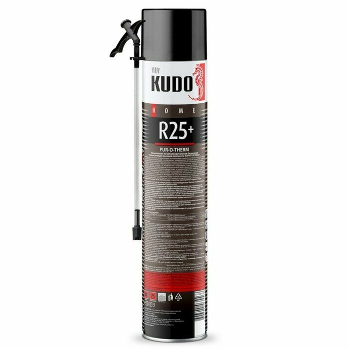 Полиуретоновый утеплитель KUDO PUR-O-THERM R25+, бесшовная, 1000 мл (12 шт) - фотография № 2