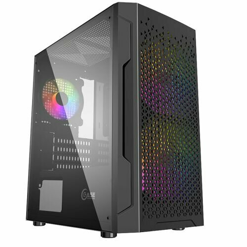 Корпус mATX Powercase Mistral Micro Z3B Mesh LED CMIMZB-L3 черный, без БП, с окном, 2*USB 2.0, USB 3.0, audio