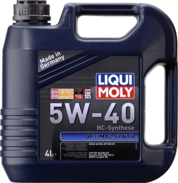 НС-синтетическое моторное масло LiquiMoly Optimal Synth 5W-40 4л 3926 .