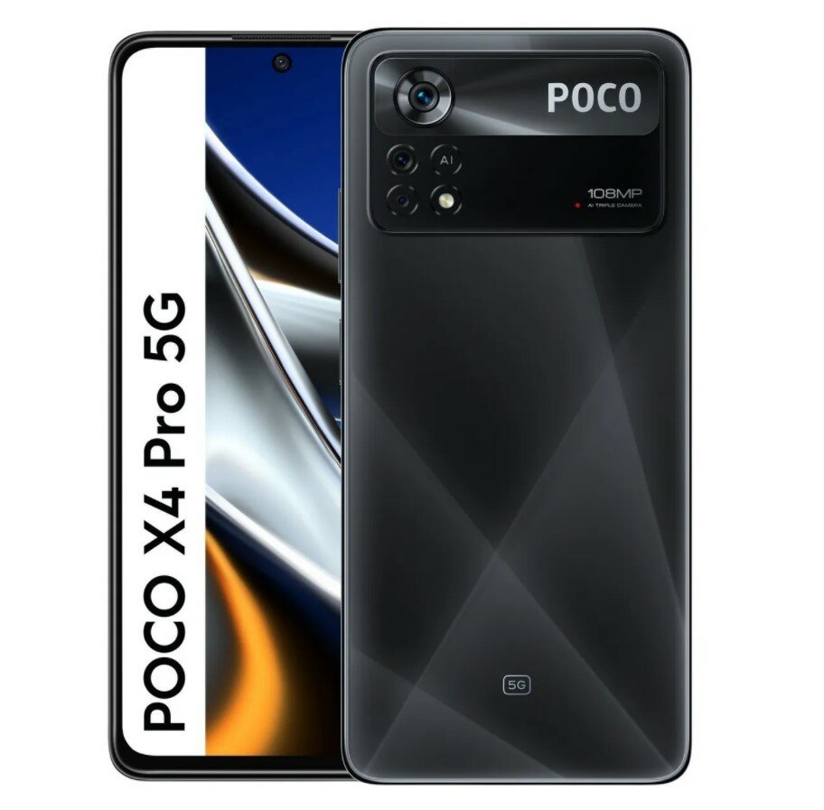 Смартфон Poco X4 Pro 5G 6/128ГБ RU, лазерный черный