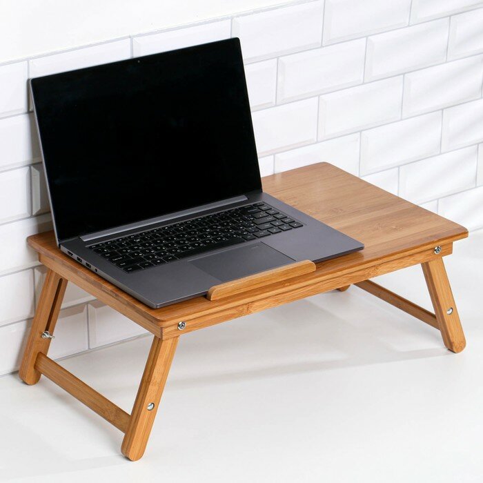 Столик для ноутбука складной, 22х50 см, дерево./В упаковке шт: 1