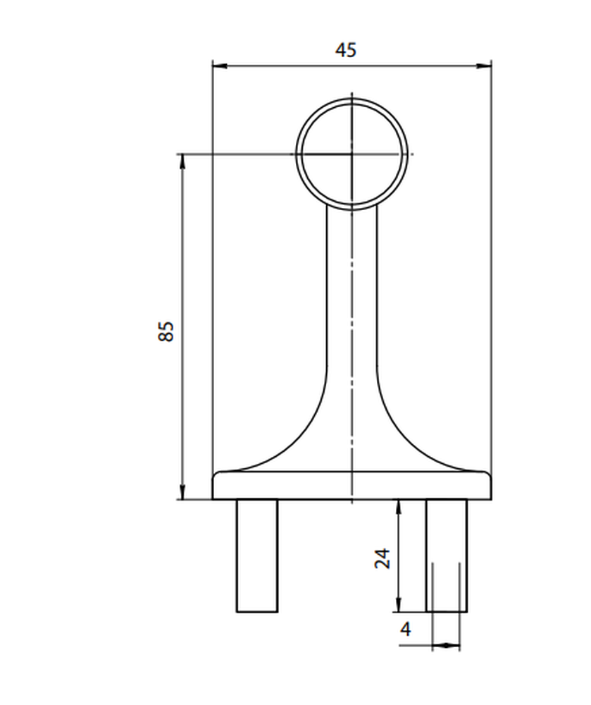 Упор дверной Apecs DS-2761-М-NIS - фотография № 3