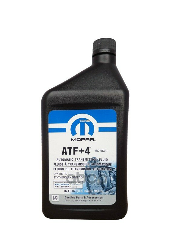 Масло Трансмиссионное Акпп Mopar Atf +4 (946 Ml) CHRYSLER арт. 68218057AA