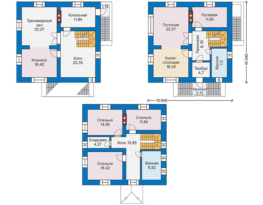 Проект дома Plans-43-20 (215 кв.м, кирпич) - фотография № 2