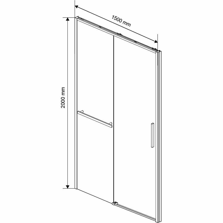 Душевая дверь Vincea Slim Soft VDS-1SS150CL - фото №2