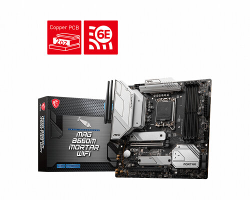 Материнская плата MSI MAG B660M MORTAR WIFI (LGA1700, mATX)