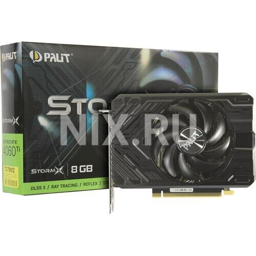 Видеокарта Palit nVidia GeForce RTX 4060 Ti StormX PCI-E 8192Mb GDDR6 128 Bit Retail NE6406T019P1-1060F