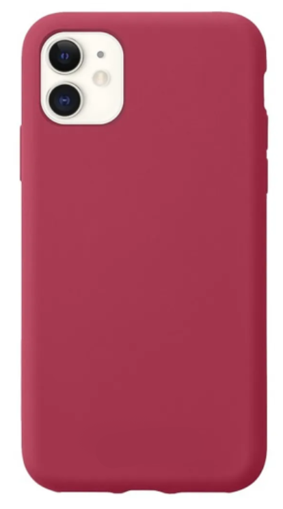 Чехол - накладка для iPhone 11, Silicon Case, без лого, винный