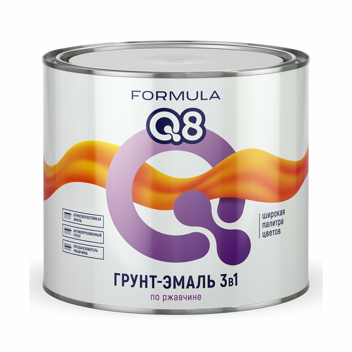 Эмаль алкидная (А) Formula Q8 3в1 по ржавчине