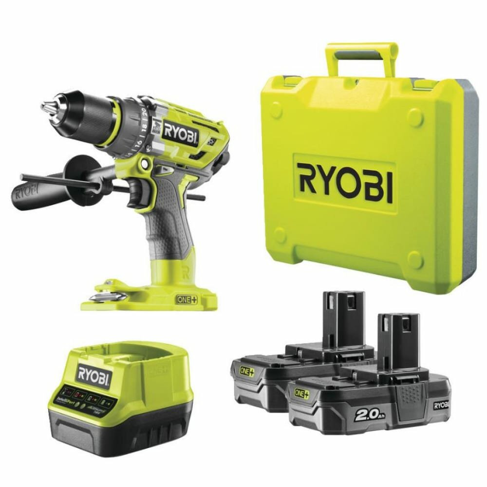 Ryobi Бесщеточная ударная дрель-шуруповерт Ryobi ONE+ R18PD7-220B 5133004295