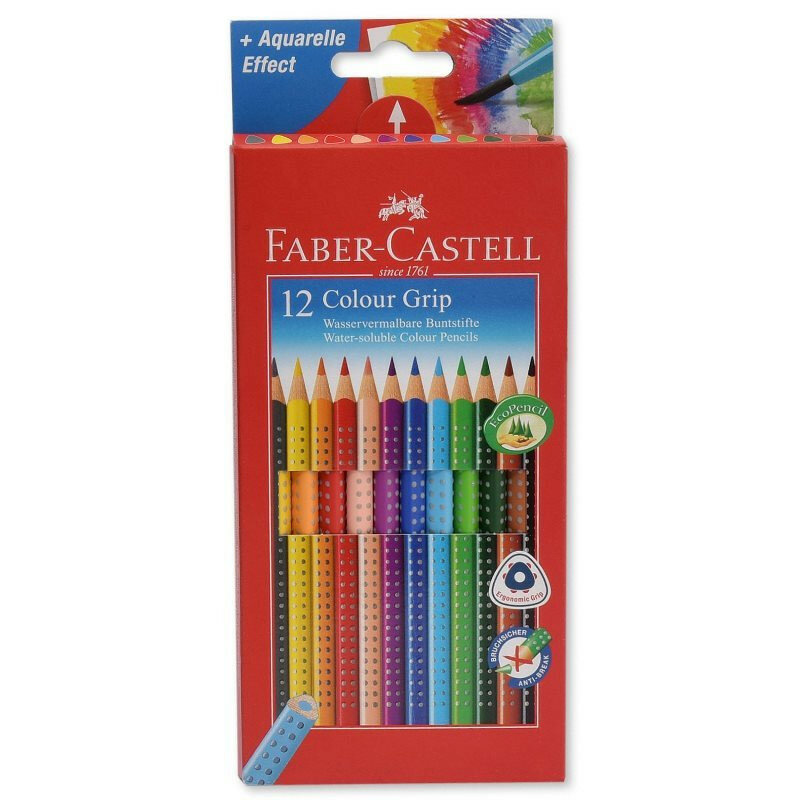 Карандаши цветные Faber-Castell grip 12 цветов трехгранные